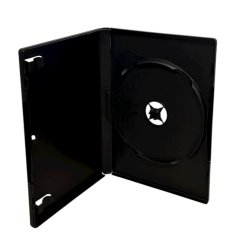 Bo�tier DVD 1 disque noir 14mm | 5 pi�ces en promotion