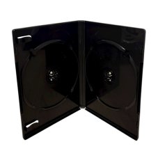 Bo�tier DVD 2 disques noir 14mm | 5 pi�ces en promotion
