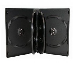 MediaRange Bo�tier DVD pour 6 CD/DVD - 21 mm noir - 25