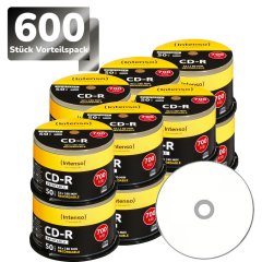 Intenso CD-R 700 MB 52x imprimable 600 pi�ces