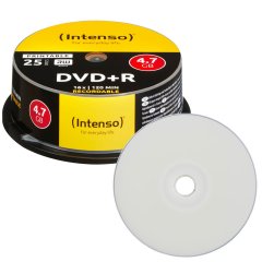 Intenso DVD+R 4.7 GB 16x imprimable 25 pièces Intenso DVD+R 4.7 GB 16x imprimable 25 pièces