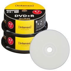 Intenso DVD+R 4.7 GB 16x imprimable 50 pièces Intenso DVD+R 4.7 GB 16x imprimable 50 pièces
