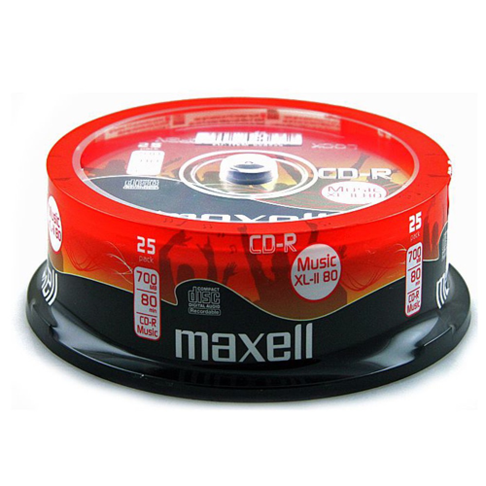 réinscriptible 4 x 80 min 700 Mo 1 x disque audio Maxell Blank CD-RW XL-II 80 