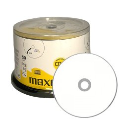 CD-R imprimable 700 MB - 52x |50 pièces| Maxell CD-R imprimable 700 MB - 52x |50 pièces| Maxell
