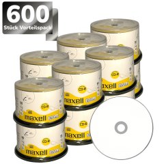 CD-R imprimable 700 MB - 52x |600 pièces| Maxell CD-R imprimable 700 MB - 52x |600 pièces| Maxell