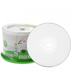 Maxell DVD+R 4.7 GB 16x imprimable 50 pièces Maxell DVD+R 4.7 GB 16x imprimable 50 pièces