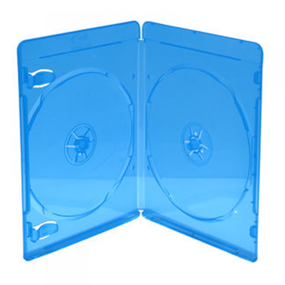 MediaRange Blu-Ray Boîtier Slim pour 2 CD/DVD/BD - 7 mm - Boîtier vide - 50  pièces -->