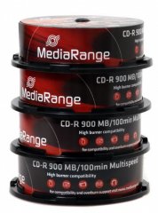 MediaRange CD-R 900 MB 48x imprim�e 100 St�ck