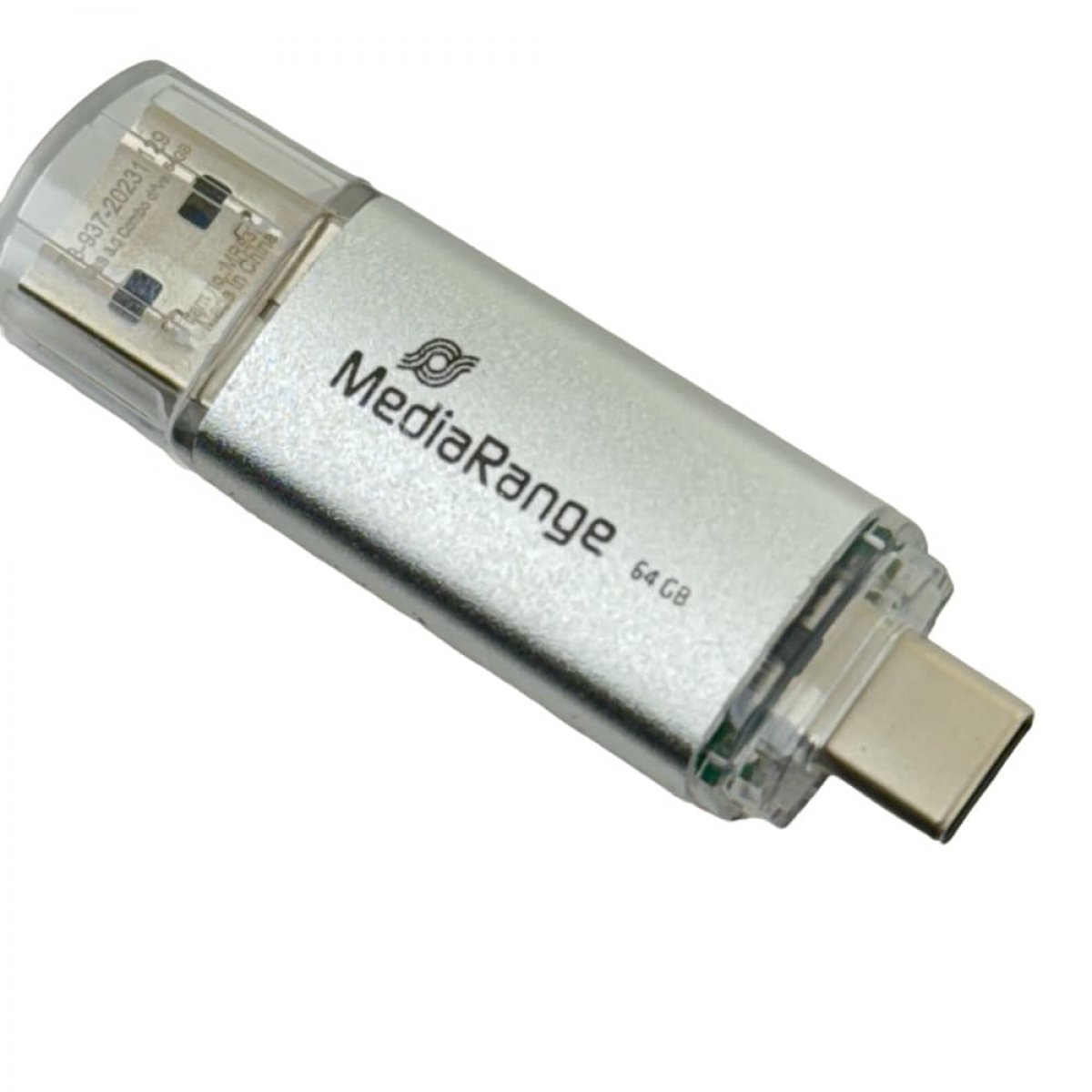 MediaRange Flex Clé USB 4GB MR907 USB 2.0 Noir-Argent 15MB/s