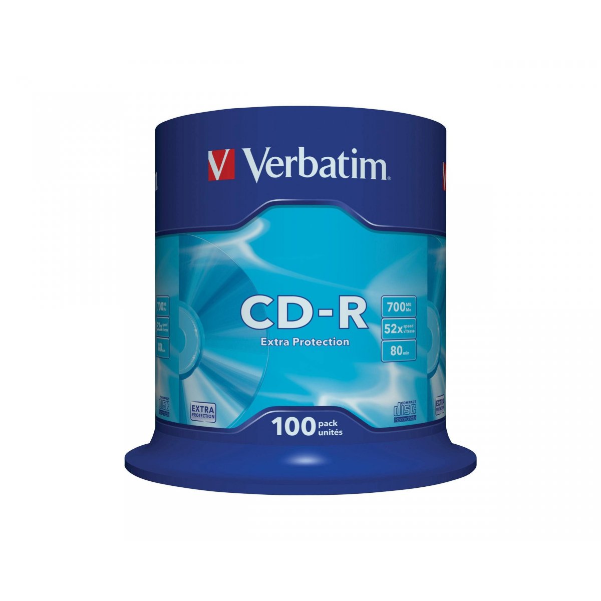 CD vierge Verbatim CD-R (boite de 100) 43411 pas cher