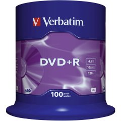 Verbatim DVD+R 4.7 GB 16x imprim�e 100 pi�ces