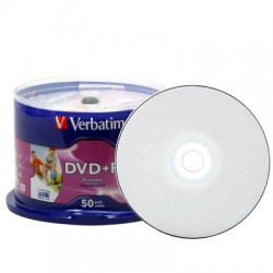 Verbatim DVD+R 4.7 GB 16x imprimable 50 pièces Verbatim DVD+R 4.7 GB 16x imprimable 50 pièces