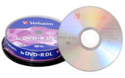 Verbatim DVD+R Double Layer 8.5 GB 8x imprim�e 10 pi�ce